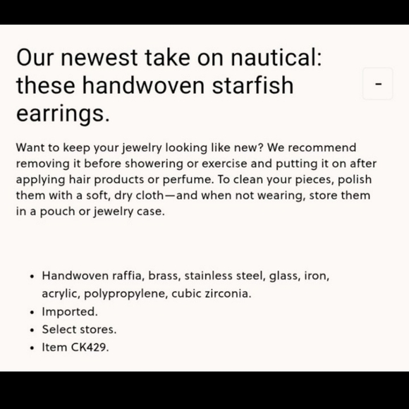 J.Crew Raffia Starfish Statement Earrings BNWT SO $70 - Picture 11 of 12